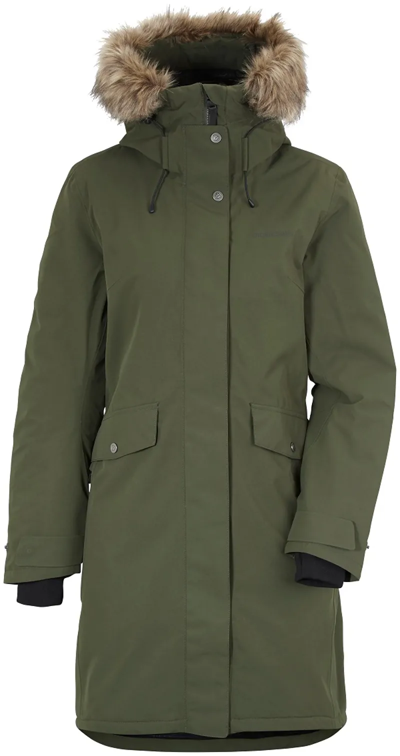 Didriksons Womens Erika Parka 3 Deep Green